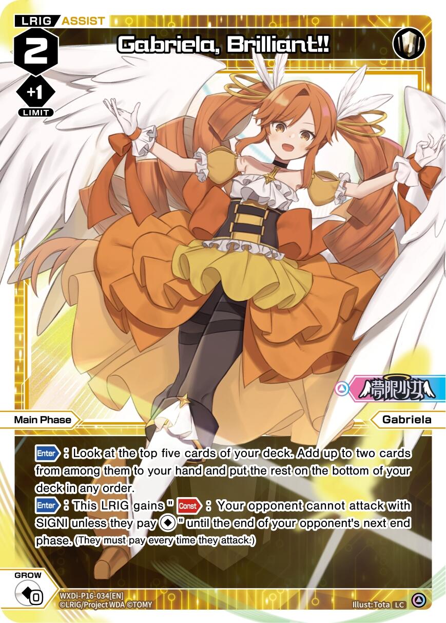 Gabriela, Brilliant!! (WXDi-P16-034[EN]) [Legendary DIVA]