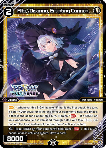Alto//Disonna, Erupting Cannon (WXDi-P16-063[EN]) [Legendary DIVA]