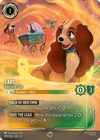 Lady - Decisive Dog (Enchanted) (205/204) [Reign of Jafar]