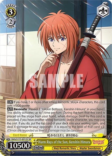 Warm Rays of the Sun, Kenshin Himura (RKN/S115-E012S SR) [Rurouni Kenshin]