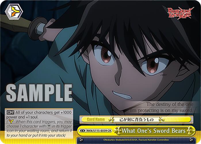 What One's Sword Bears (RKN/S115-E039 CR) [Rurouni Kenshin]