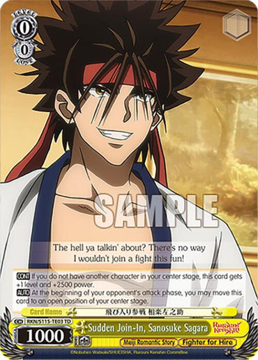 Sudden Join-In, Sanosuke Sagara (RKN/S115-TE03 TD) [Rurouni Kenshin]