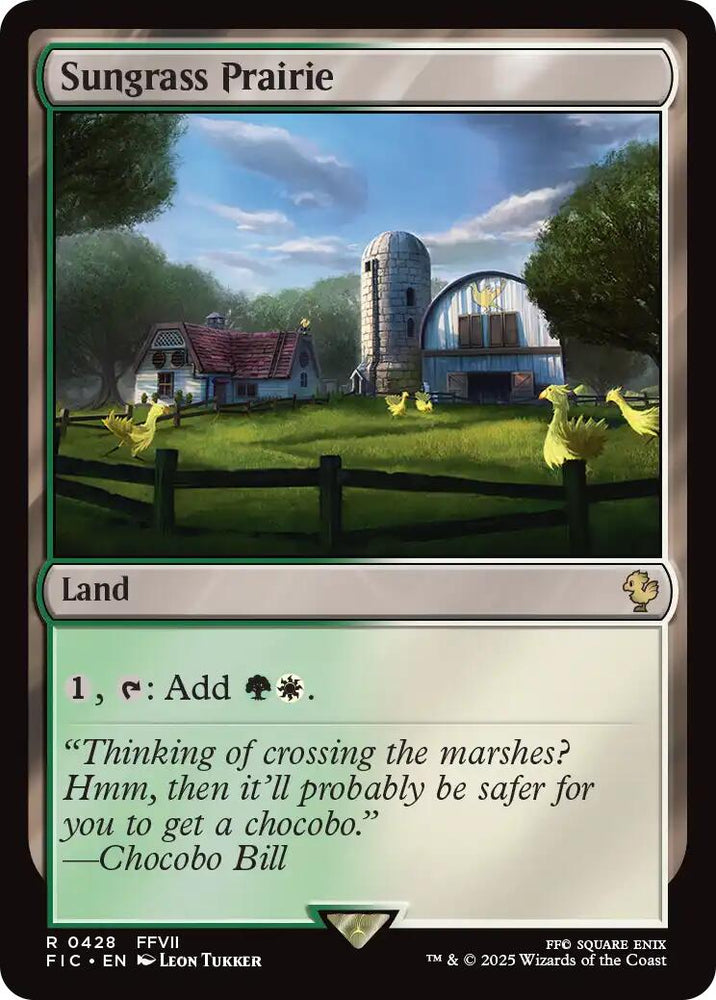 Sungrass Prairie (Surge Foil) [FINAL FANTASY Commander]