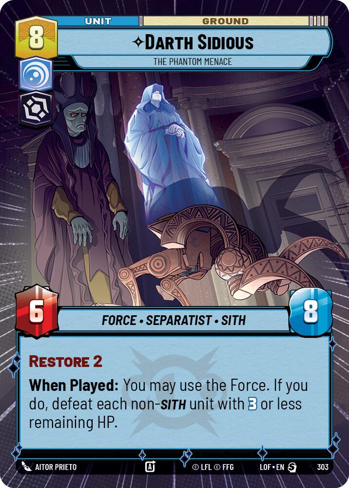 Darth Sidious - The Phantom Menace (303) (Hyperspace) (303) [Legends of the Force]