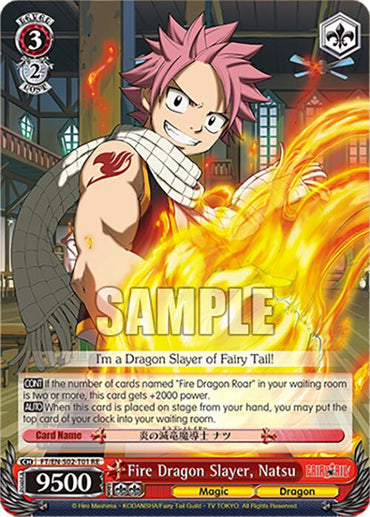 Fire Dragon Slayer, Natsu (FT/EN-S02-T01 TD RE) [Fairy Tail Chronicle Set]