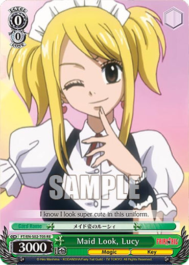 Maid Look, Lucy (FT/EN-S02-T05 TD RE) [Fairy Tail Chronicle Set]