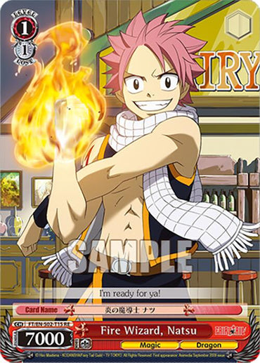 Fire Wizard, Natsu (FT/EN-S02-T15 TD RE) [Fairy Tail Chronicle Set]