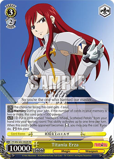 Titania Erza (FT/EN-S02-002R RRR RE) [Fairy Tail Chronicle Set]
