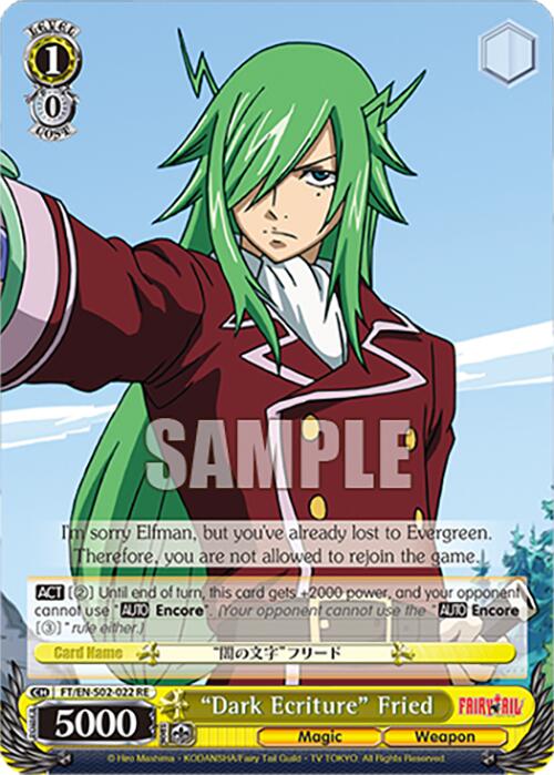 Dark Ecriture Fried (FT/EN-S02-022 C RE) [Fairy Tail Chronicle Set]