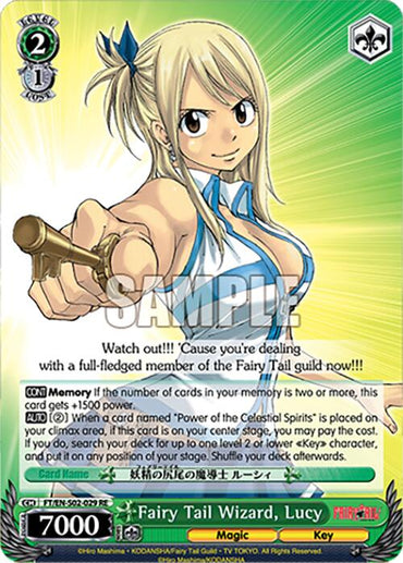 Fairy Tail Wizard, Lucy (FT/EN-S02-029 RR RE) [Fairy Tail Chronicle Set]