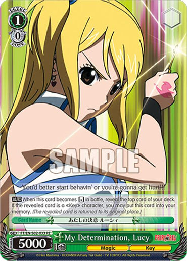 My Determination, Lucy (FT/EN-S02-033 R RE) [Fairy Tail Chronicle Set]