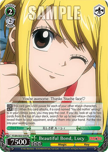 Beautiful Bond, Lucy (FT/EN-S02-034 R RE) [Fairy Tail Chronicle Set]