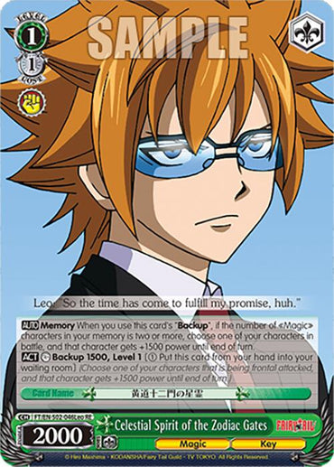 Celestial Spirit of the Zodiac Gates (FT/EN-S02-046Leo C RE) [Fairy Tail Chronicle Set]