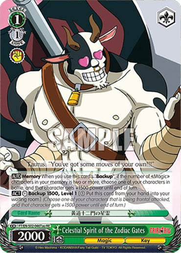 Celestial Spirit of the Zodiac Gates (Taurus) (FT/EN-S02-046Tau C RE) [Fairy Tail Chronicle Set]