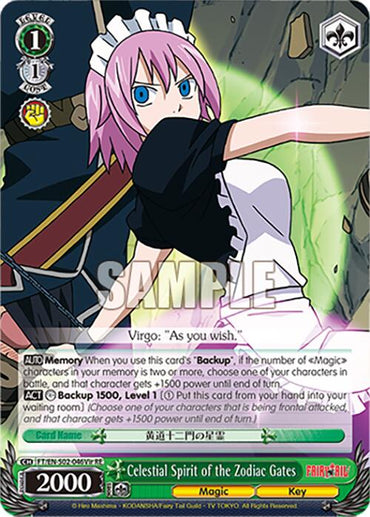 Celestial Spirit of the Zodiac Gates (Virgo) (FT/EN-S02-046Vir C RE) [Fairy Tail Chronicle Set]