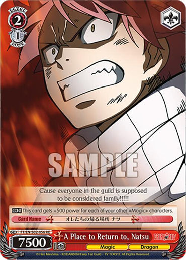 A Place to Return to, Natsu (FT/EN-S02-056 R RE) [Fairy Tail Chronicle Set]