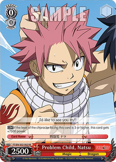 Problem Child, Natsu (FT/EN-S02-062 C RE) [Fairy Tail Chronicle Set]