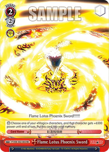 Flame Lotus Phoenix Sword (FT/EN-S02-065 C RE) [Fairy Tail Chronicle Set]