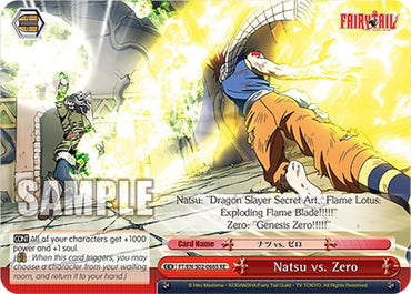 Natsu vs. Zero (FT/EN-S02-066S SR RE) [Fairy Tail Chronicle Set]