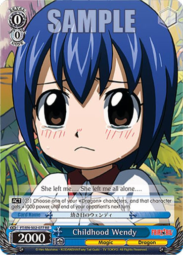 Childhood Wendy (FT/EN-S02-077 U RE) [Fairy Tail Chronicle Set]