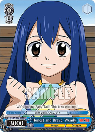 Honest and Brave, Wendy (FT/EN-S02-091 C RE) [Fairy Tail Chronicle Set]