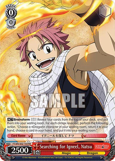 Searching for Igneel, Natsu (FT/EN-S02-103 R RE) [Fairy Tail Chronicle Set]