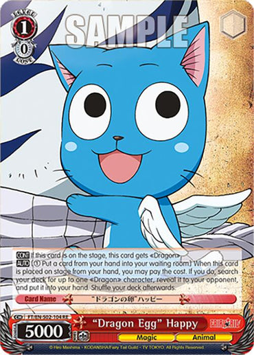 Dragon Egg Happy (FT/EN-S02-104 R RE) [Fairy Tail Chronicle Set]