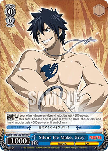 Silent Ice Make, Gray (FT/EN-S02-105R RRR RE) [Fairy Tail Chronicle Set]