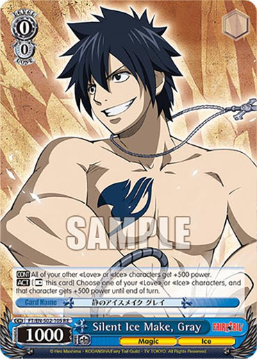 Silent Ice Make, Gray (FT/EN-S02-105 R RE) [Fairy Tail Chronicle Set]