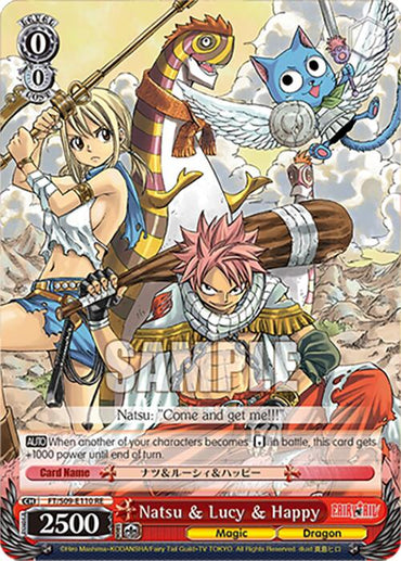 Natsu & Lucy & Happy (FT/S09-E110 PR RE) [Fairy Tail Chronicle Set]