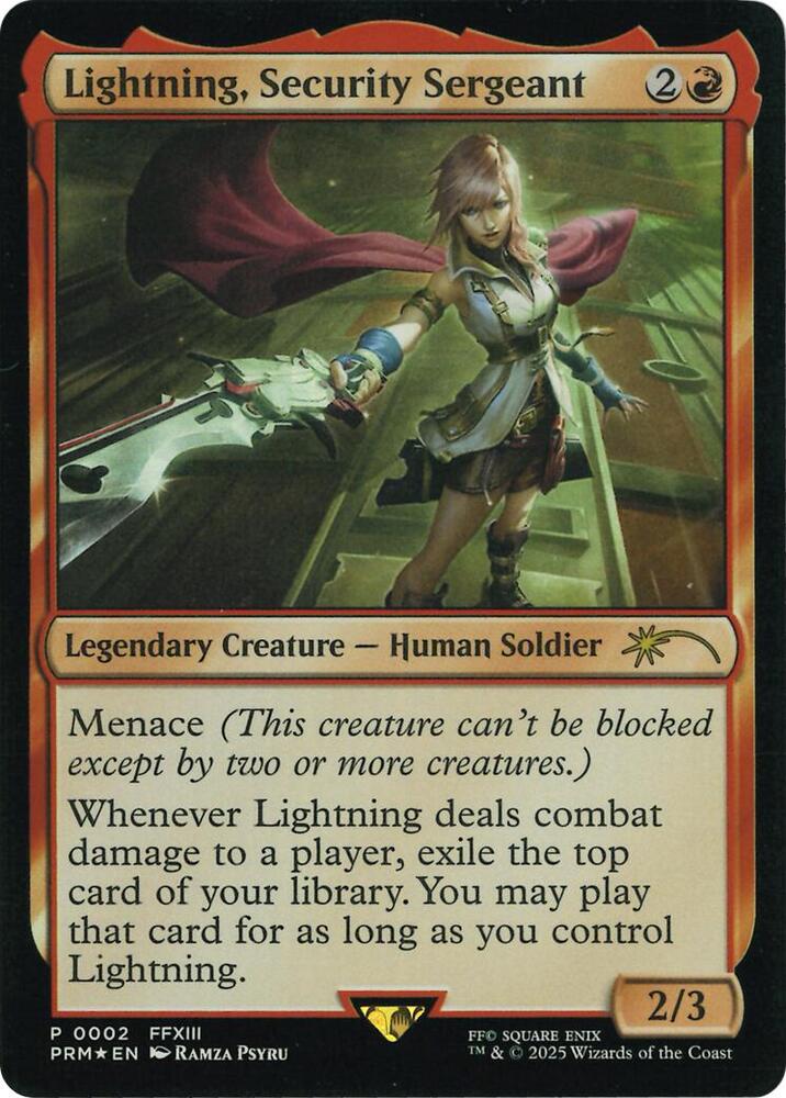 Lightning, Security Sergeant (Costco Bundle) [FINAL FANTASY Promos]