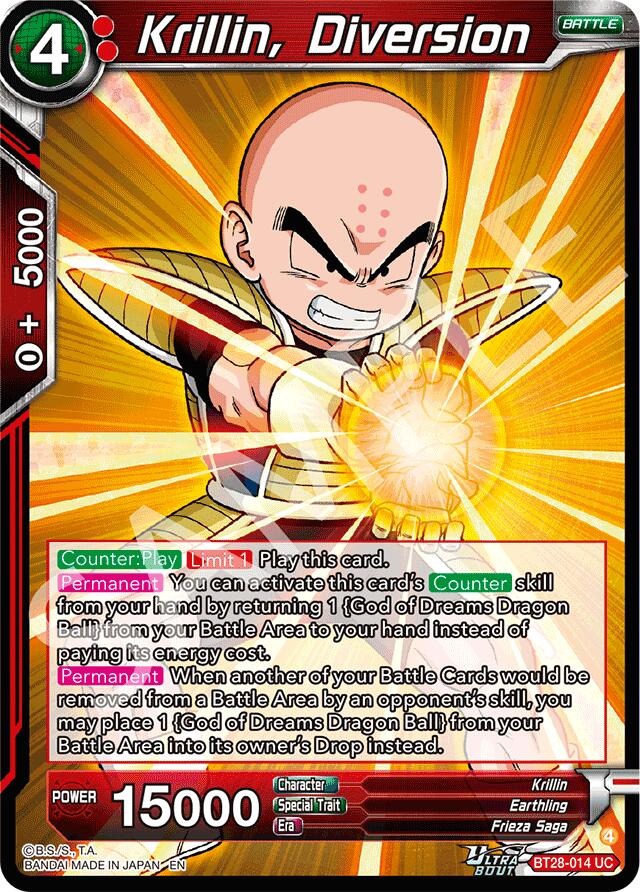 Krillin, Diversion (BT28-014) [Prismatic Clash]