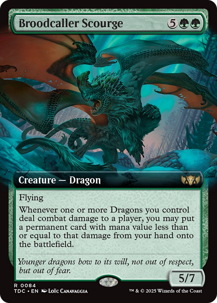 Broodcaller Scourge (Extended Art) [Tarkir: Dragonstorm Commander]