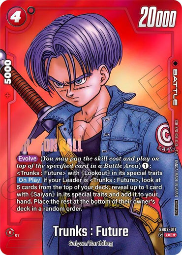 Trunks : Future (SB02-011) (Limited Pack MANGA Version 02) [Fusion World Promotion Cards]