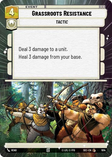 Grassroots Resistance (1014) (Hyperspace Foil) (1014) [Secrets of Power]