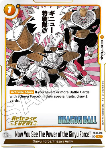 Now You See The Power of the Ginyu Force! [Manga Booster 02 Release Event Cards]