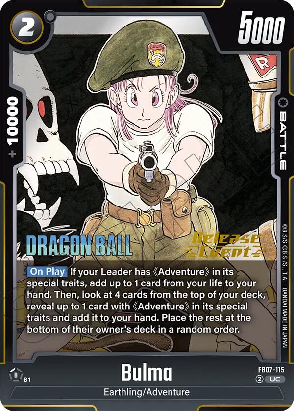 Bulma (FB07-115) [Manga Booster 02 Release Event Cards]