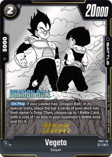 Vegeta (FB07-116) [Manga Booster 02 Release Event Cards]