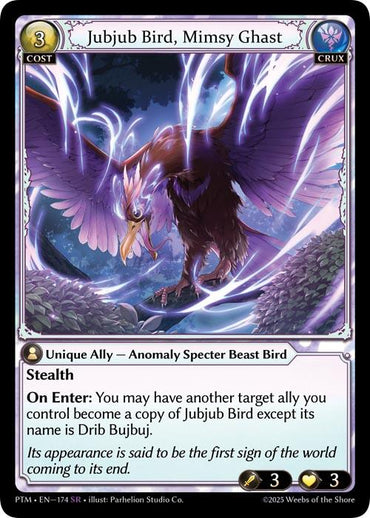 Jubjub Bird, Mimsy Ghast (174) [Phantom Monarchs]