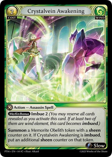 Crystalvein Awakening (Curio Foil) (141) [Phantom Monarchs]