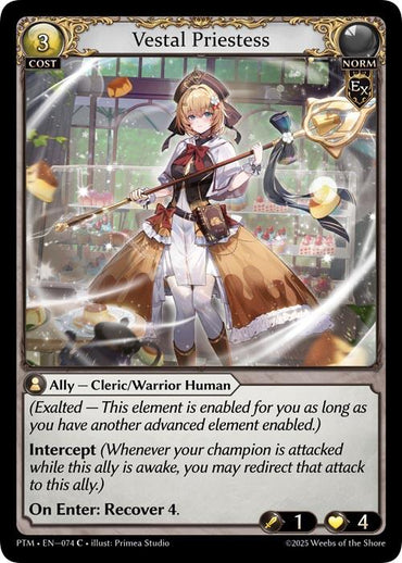 Vestal Priestess (Curio Foil) (074) [Phantom Monarchs]
