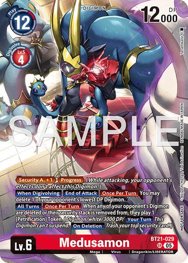 Medusamon [BT21-029] (2026 Dash Pack Campaign) (Alternate Art - Japanese) [World Convergence]