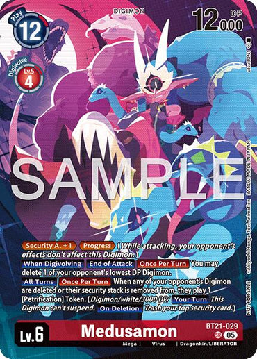 Medusamon [BT21-029] (2026 Dash Pack Campaign) (Alternate Art - Chinese) [World Convergence]