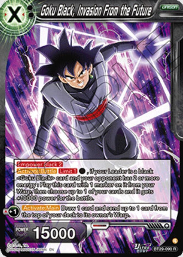 Goku Black, Invasion From the Future (BT29-090) [Fearsome Rivals]
