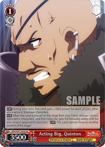 Acting Big, Quinton (EIS/SX07-034S) [The Eminence in Shadow]