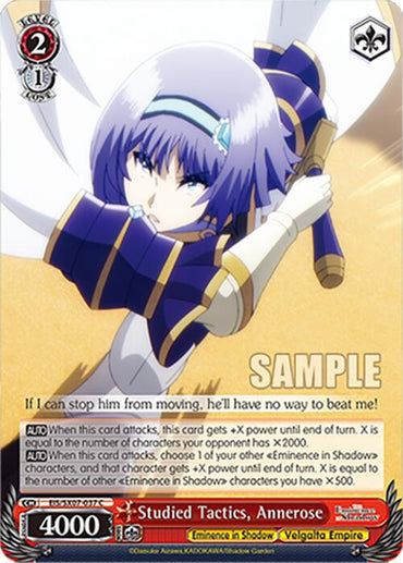 Studied Tactics, Annerose (EIS/SX07-037) [The Eminence in Shadow]
