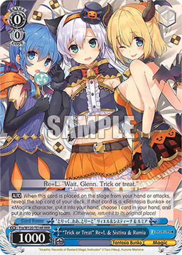 "Trick or Treat" Re=L & Sistina & Rumia (Fra/W120-TE14 TD) [Fujimi Fantasia Bunko Vol.2]