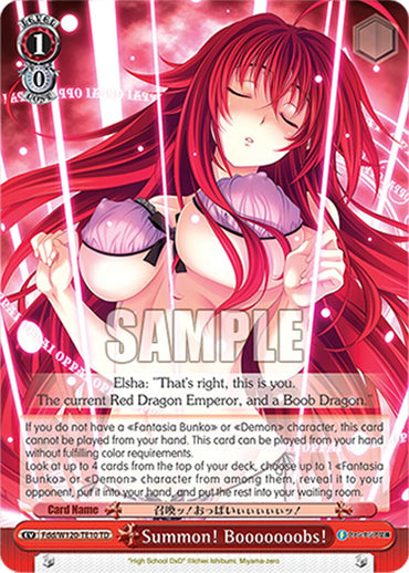 Summon! Booooooobs! (Fdd/W120-TE10R RRR) [Fujimi Fantasia Bunko Vol.2]