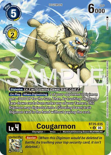 Cougarmon [BT25-035] (Full Art) [Dual Revolution]