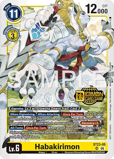 Habakirimon [ST23-05] (Welcome Tamers Pack Vol.2) [Starter Deck: Beatbreak Release Event Cards]